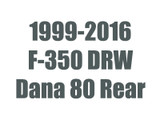 1999-2016 Ford F350 DRW Dana 80 Rear Axle Parts